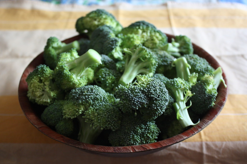 broccoli gratinati - taglio i broccoli